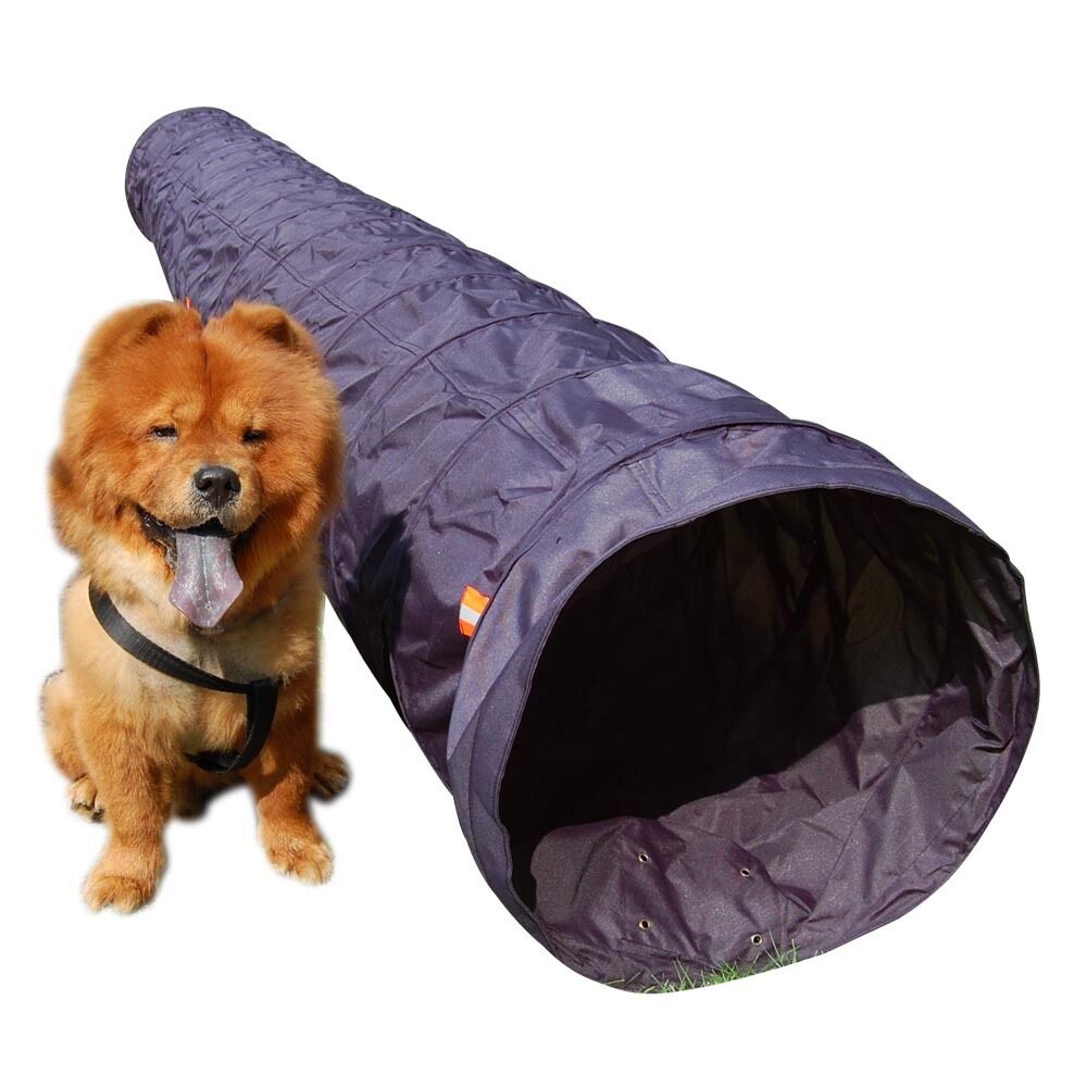 18Ft 600D Dog Pet Agility Training Tunnel w Case Frisbee Obedience Exercise New