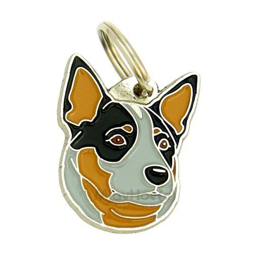 Dog name ID Tag,  Australian cattle dog, Personalized, Engraved, Handmade, Charm