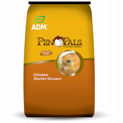 ADM 70009ACF44 Pen Pals Chicken Starter Grower, Medicated, Crumble, 50-Lbs. -