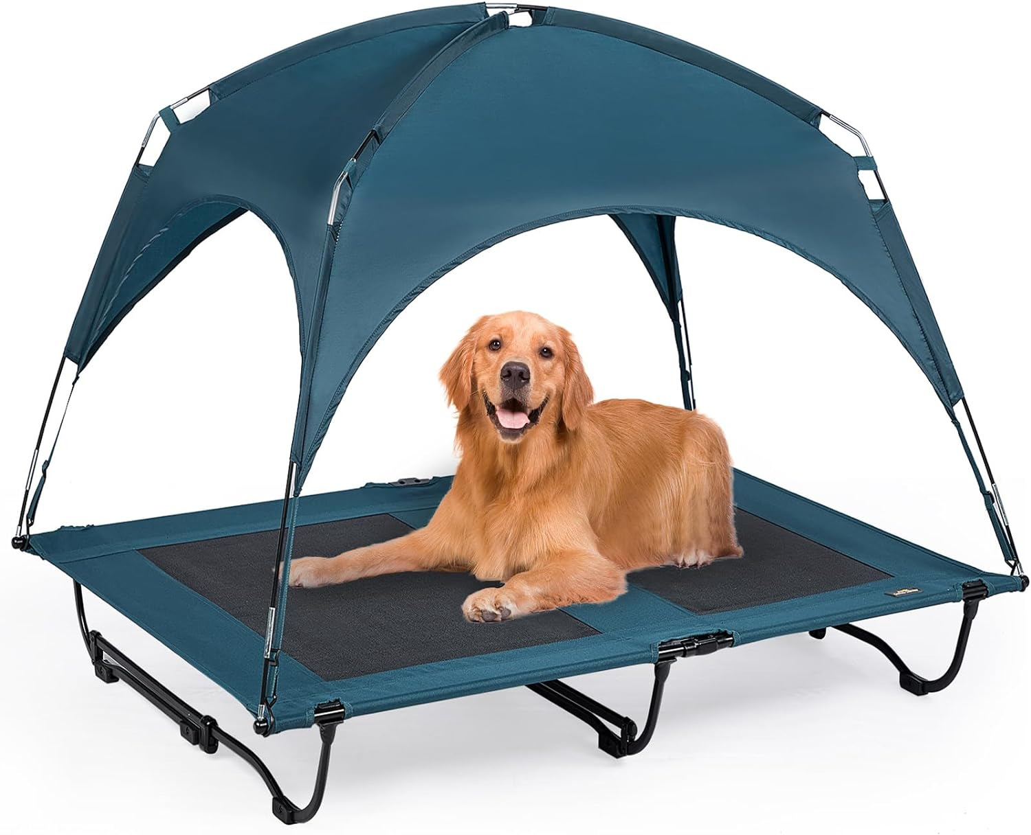 Elevated Raised Dog Cat Bed with Canopy Tent Outdoor X-Large