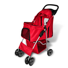 NNEVL Pet Stroller Travel Carrier Red Folding picture