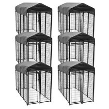 Lucky Dog Uptown Large Outdoor Covered Kennel Heavy Duty Dog Fence Pen (6 Pack) picture