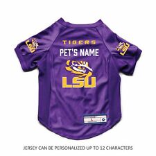 Littlearth NCAA Personalized Dog Jersey LSU TIGERS Sizes XS-Big Dog picture