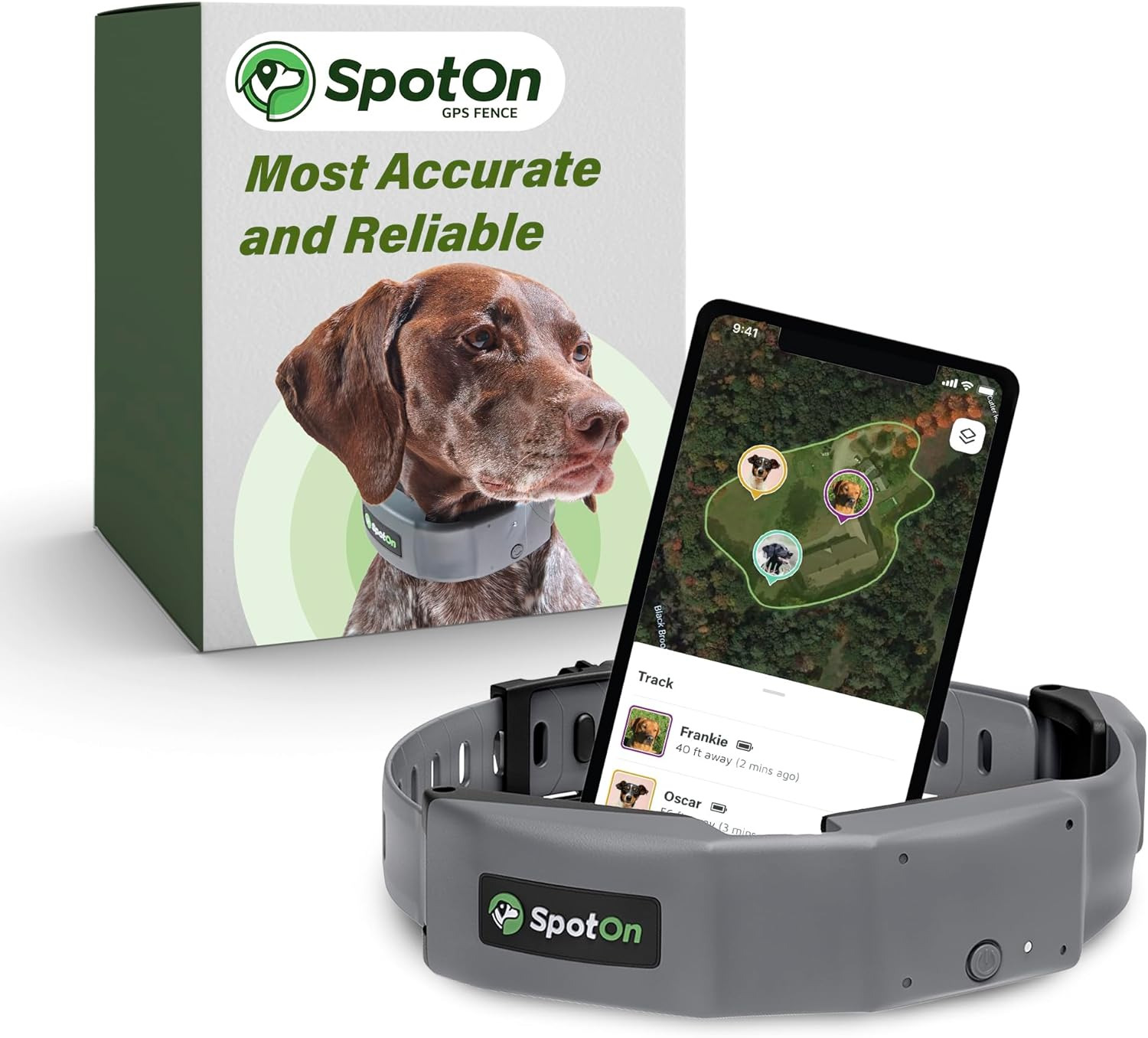Longer Battery Life, GPS Dog Fence, App Based Wireless Dog Fence Collar, Waterpr