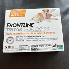 Frontline Plus Tritak Best Flea Tick mange Remedy | Dogs 4-22 Lbs | 6 doses | picture