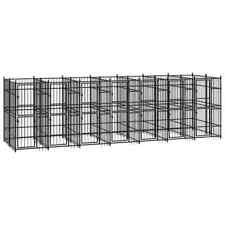 Outdoor Dog Kennel Large Dog Crate Dog Cage Exercise Playpen Steel vidaXL picture
