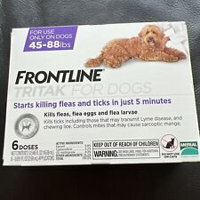 Frontline Plus Tritak Best Flea Tick mange Remedy | Dogs 45-88 lbs | 6 doses | picture